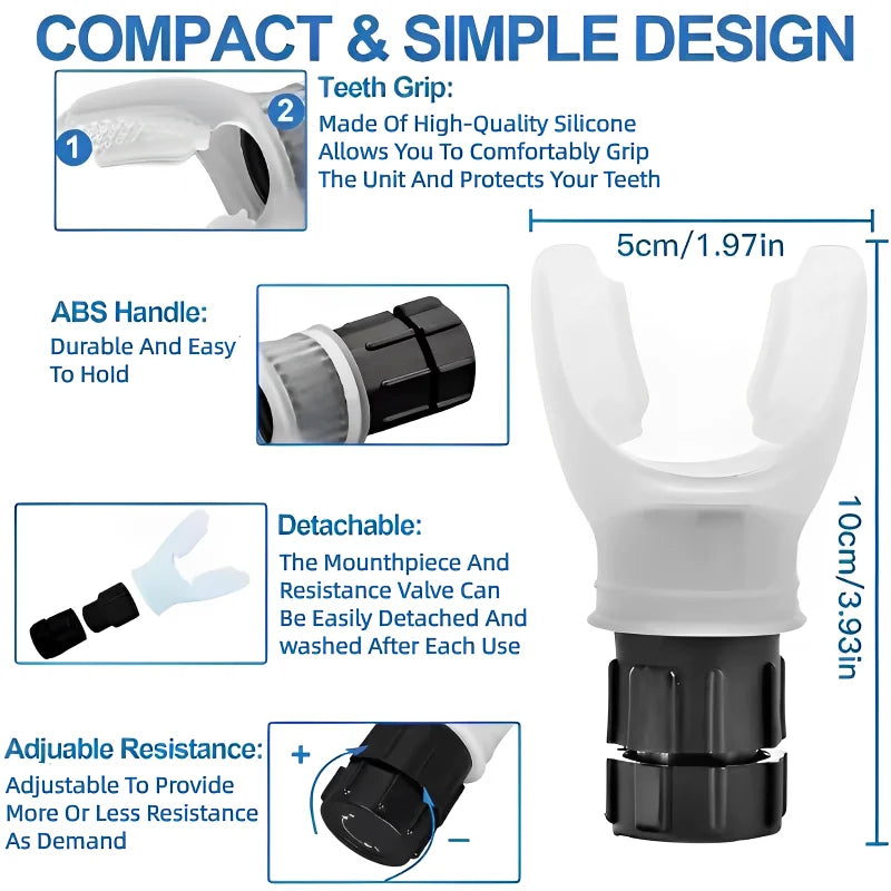 Adjustable Resistance Breathing Exerciser